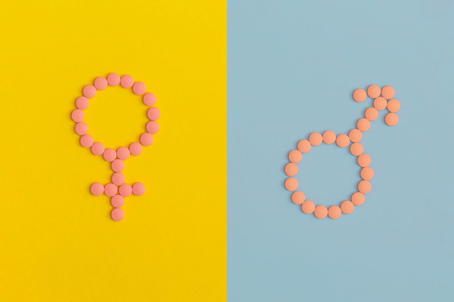female and male sign on color background top view 2025 01 15 13 01 01 utc (1)