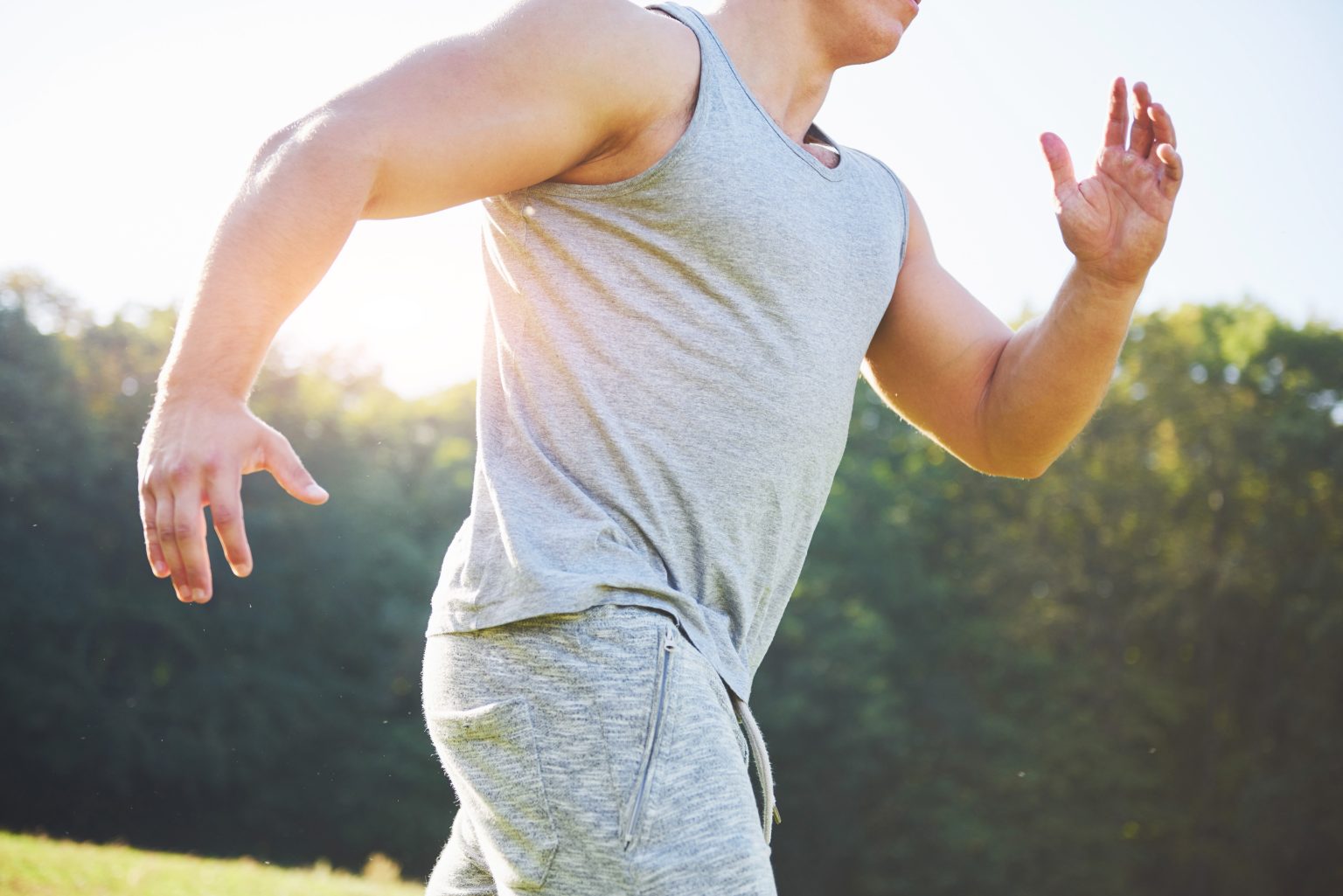 Fitness Man Athlete Jogging Nature Sunset 1536x1025