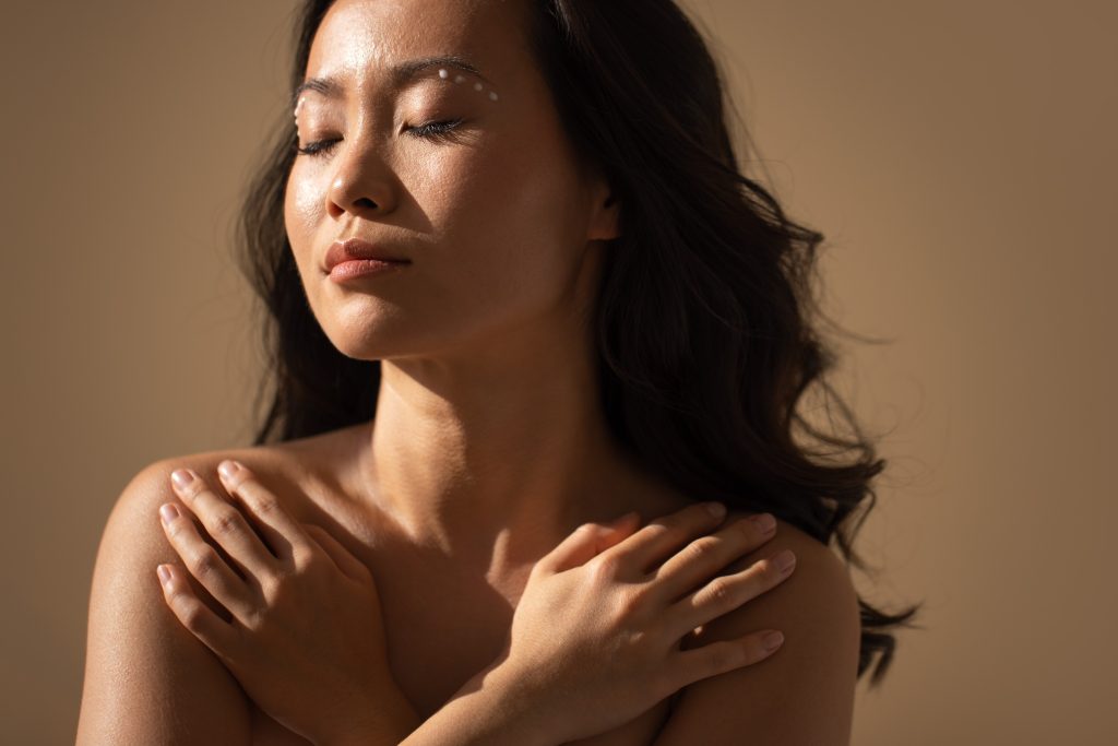 asian woman with long dark hair gently embracing 2025 11 24 19 00 09 utc (1)