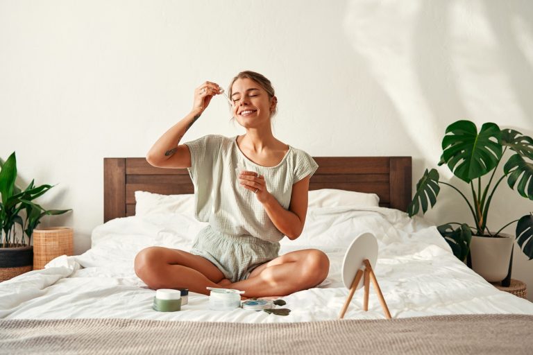 A woman maintaining a daily herbal routine for long-term wellness and balanced lifestyle habits.