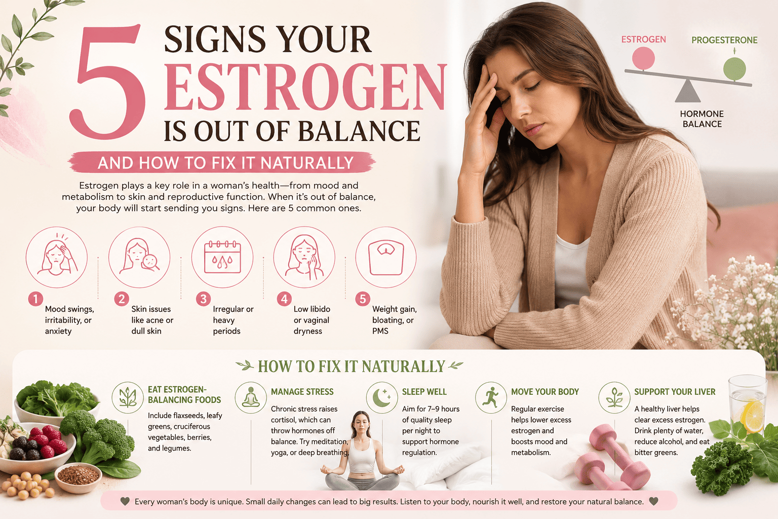 5 signs your estrogen is out of balance and how to fix it naturally