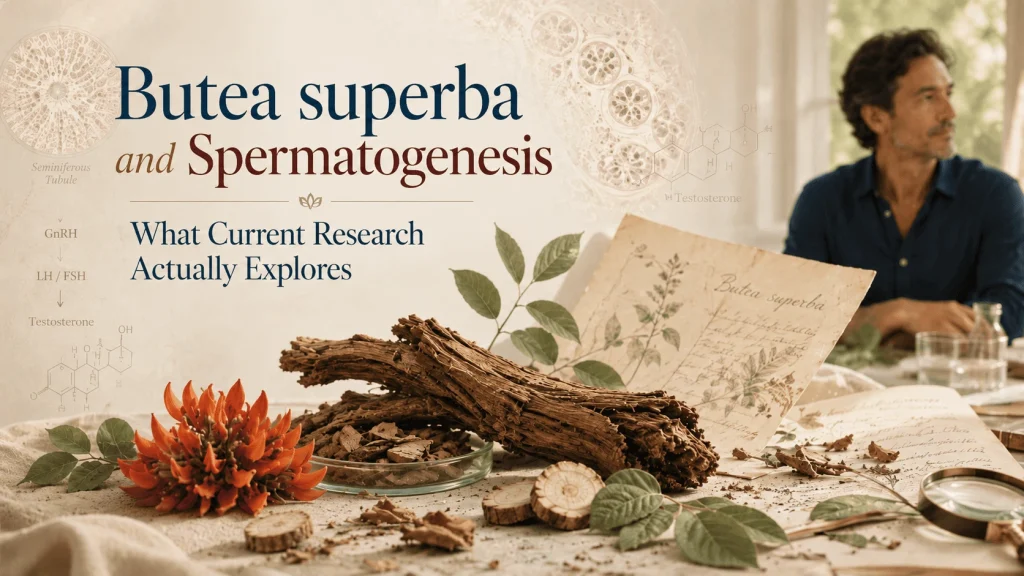 Butea superba and spermatogenesis research for male reproductive health